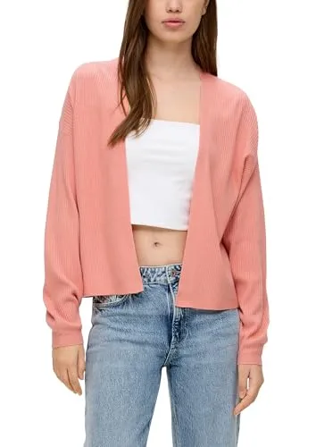 QS Rippstrick-Cardigan im Loose Fit