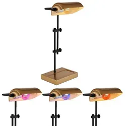 Smart Home Tischleuchte dimmbar - Elegante Bankerlampe mit RGB LED - Tischleuchten für stilvolle Beleuchtung, höhenverstellbar und mit Smart RGB LED für individuelle Lichtstimmungen. Ideal für Büro und Wohnräume!