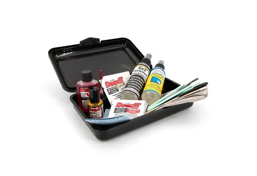 Caig DeoxIT SK-AV35N Audio Video Pflegeset - Praktisches Pflegeset für Audio- und Videogeräte mit Mini-Sprays und Flüssigkeiten. Ideal für die Reinigung und Pflege von empfindlichen Bauteilen. Inklusive Aufbewahrungsbox für einfachen Transport.