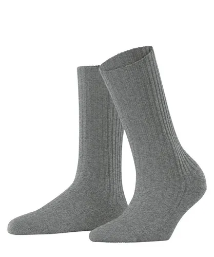 FALKE Damen Socken Cosy Wool Boot W - Einfarbig aus Wolle und Kaschmir - Hochwertige Sportsocken aus nachhaltiger Wolle und edlem Kaschmir, atmungsaktiv und besonders weich. Ideal für kalte Tage mit flacher Zehennaht und verstärkten Belastungszonen für Langlebigkeit.
