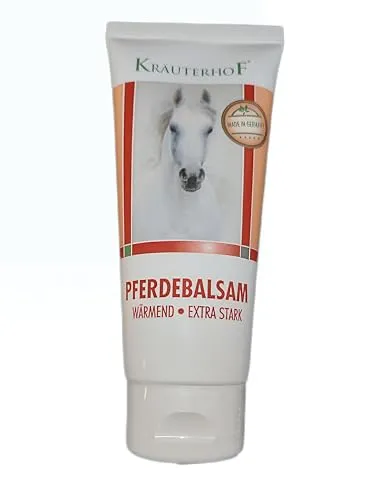 Pferdebalsam Wärmend Extra Stark, Massage-Gel 100ml Für Wärmende Körperpflege Mit Extra Starker Wirkung, Enthält Extrakte Aus Rotem Weinlaub, Rosskastanie, Melisse, Kamille, Hopfen, Baldrian, ......