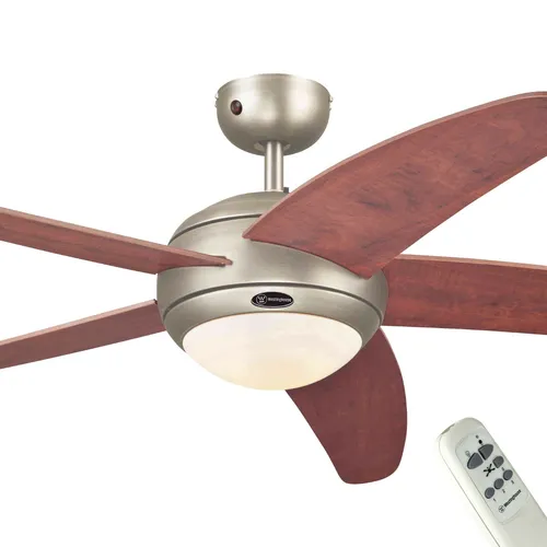 cm Deckenventilator Bendan 72564 - Moderne 132 cm Deckenventilator mit fünf Flügeln in dunklem Zinn, inklusive Einzelleuchte und Fernbedienung für komfortable Bedienung. Ideal für große Räume über 25 m².