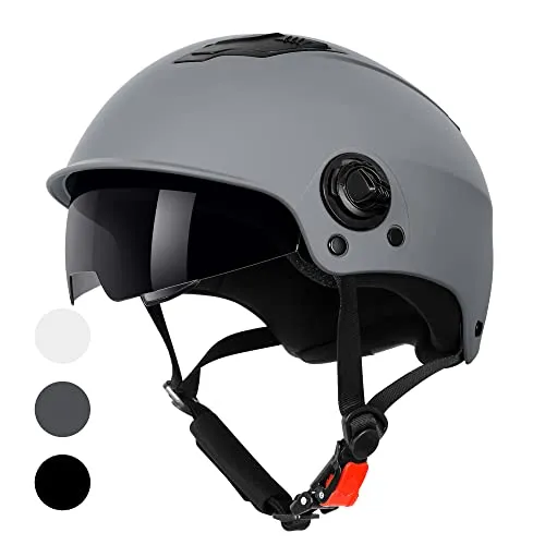Westt Scooter Helm mit getöntem Sonnenvisier