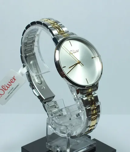 s.Oliver Damen Armbanduhr Quarzuhr mit Edelstahl Armband von s.Oliver