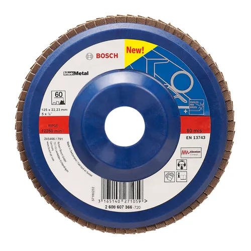 Fächerschleifscheibe X551, Expert for Metal, gerade, 125 mm, 40, Kunststoff