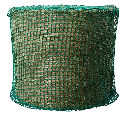 Kerbl Heunetz für Rundballen - Futternetz für Pferde - Tröge, Tränken & Zubehör für Pferde, engmaschiges Futternetz verlängert die Fresszeiten und ist reißfest für eine langlebige Nutzung.