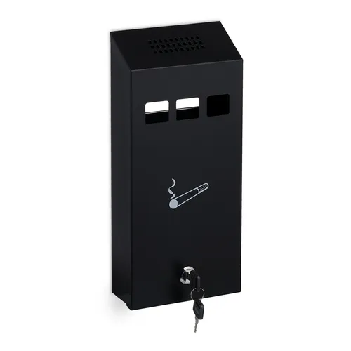 Wandaschenbecher Hängeaschenbecher Außenascher Metallascher verschließbar