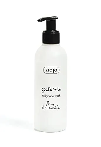Ziaja Goat's Milk sanftes Reinigungsgel für das Gesicht 200 ml - Deos, 200 ml Gesichtsreinigung für Damen, entfernt sanft Unreinheiten und bereitet die Haut optimal auf die Pflege vor – für ein erfrischtes und regeneriertes Hautbild.