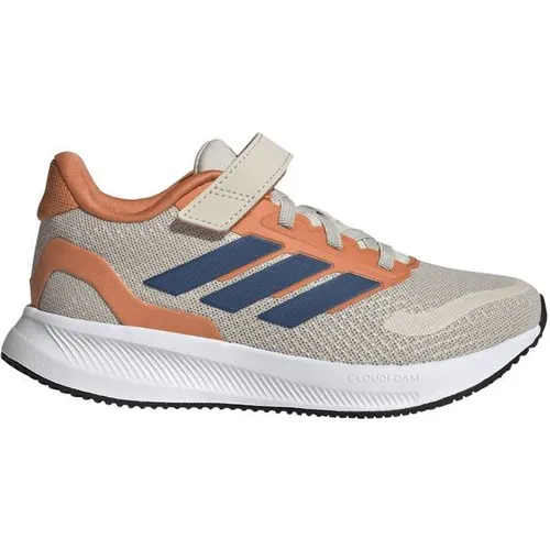 adidas Unisex Kinder RUNFALCON 5 Schuhe, Alumina/Dusky Petrol/Dusky Orange, 28 EU - Bequeme Kinder-Sneaker mit elastischen Schnürsenkeln und Klettverschluss, ideal für den täglichen Einsatz. Hergestellt aus recycelten Materialien für mehr Nachhaltigkeit.
