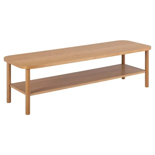 ebuy24 Couchtisch Banbury – Eleganter Eiche-Dekor Tisch mit Ablage - Stylischer Couchtisch in Eiche-Dekor (150 x 50 x 42 cm) mit praktischer Ablage. Ideal für jedes Wohnzimmer und bietet Platz für Bücher oder Dekoration.