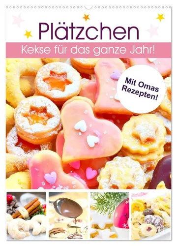Rose Hurley Plätzchen - Wandkalender 2026 - Kalender mit 14 Seiten, präsentiert köstliche Rezeptideen für das ganze Jahr. Ideal für Hobbybäcker und Feinschmecker!