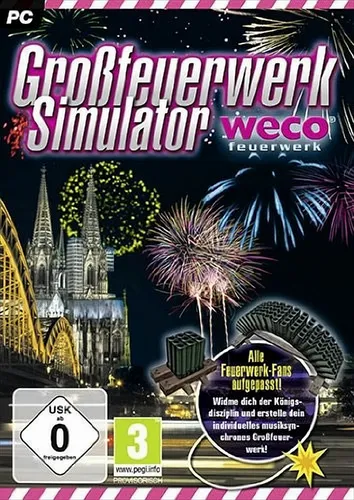 Großfeuerwerk-Simulator PC Download - Simulation Spiel für PC, erlebe beeindruckende Feuerwerke mit regionalem Code für DE, AT, CH und einem einzigartigen Produktschlüssel.