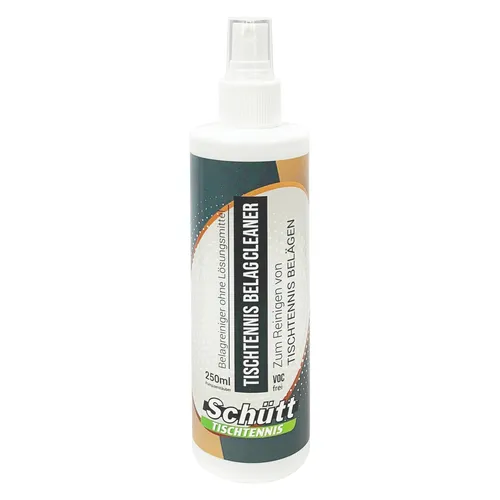 Schütt Tischtennis Belag Reiniger 250ml | Pumpzerstäuber | Lösungsmittelfrei