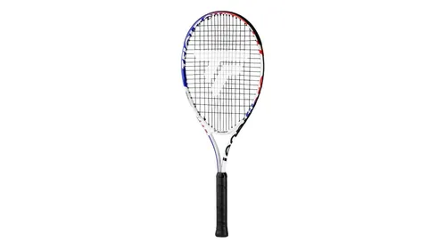 Tecnifibre T-Fight Club Kinder-Tennisschläger 25in/235g - Tennisschläger für Kinder (9-12 Jahre), leicht und ideal für den Einstieg in den Tennissport, robuste Aluminiumkonstruktion und farbenfrohes Design sorgen für Spaß und Motivation auf dem Platz.