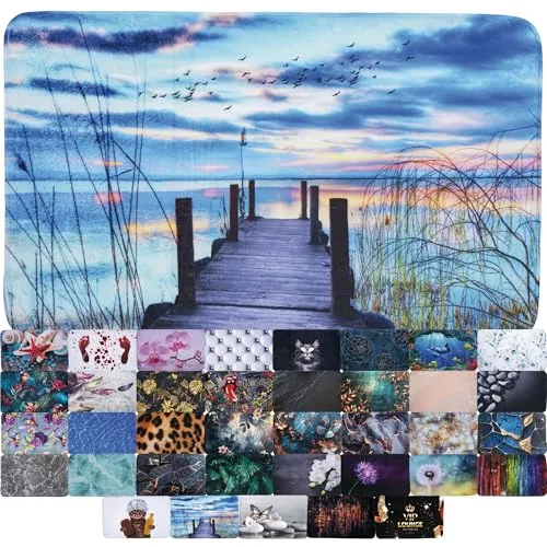 Sanilo Badteppich Sunset 50 x 80 cm - Badematten & Badteppiche – sehr weich, rutschfest und schnelltrocknend für sicheren Komfort in Ihrem Badezimmer.