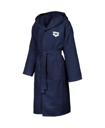 arena Kinder Mikrofaser Zeal Bademantel - Unisex Bademantel aus schnelltrocknender Mikrofaser, perfekt für junge Fitnessschwimmer. Leicht, bequem und mit praktischen Taschen, ideal für den häufigen Gebrauch.