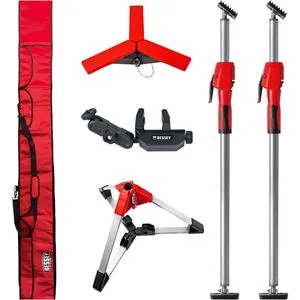 Bessey Deckenstütze STE300-SET - Baustützen Set mit 2 Deckenstützen, bis 350 kg belastbar, ideal für Trockenbau und Montage in kleinen Höhen, inklusive praktischer Tasche.