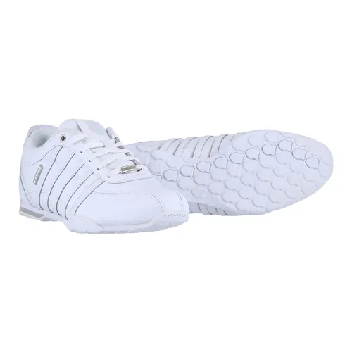 K-Swiss Herren Arvee 1.5 Sneaker - Weiß, 45 EU - Herren-Sneaker mit hochwertigem Leder-Obermaterial und bequemer EVA-Zwischensohle für optimalen Tragekomfort im Alltag.