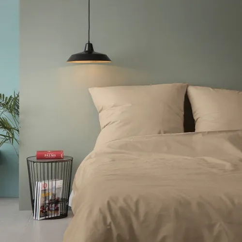 Elizabed Renforcé-Bettwäsche-Set Beige - 135x200 cm - Hochwertiges Renforcé-Bettwäsche-Set in Beige, ideal für erholsamen Schlaf. Inklusive Bett- und Kissenbezug, pflegeleicht und atmungsaktiv.