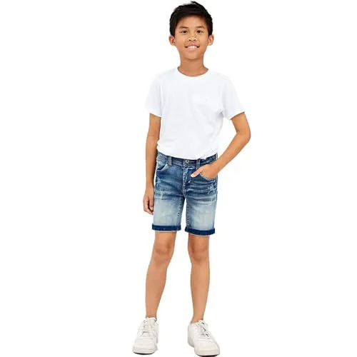 NAME IT Jungen Nkmtheo Xsl Dnm L 5495-th Noos Shorts, Medium Blue Denim, 110 EU