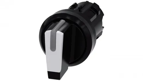 Przełącznik z możliwością podśw 22mm okrągły tworzywo czarny/biały kr pióro 3 po