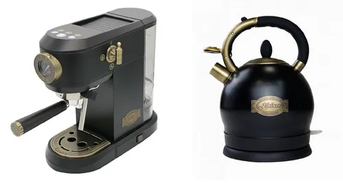 Kaiser Küchengeräte Espressomaschine mit Retro Wasserkocher von Kaiser Küchengeräte