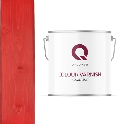 Holzlasur | Rot 5 L SEIDENMATT Holzschutz Holzschutzlasur | Lasur Wasserbasierte Innen Außen Lasur Abperleffekt Lasur Für Holz