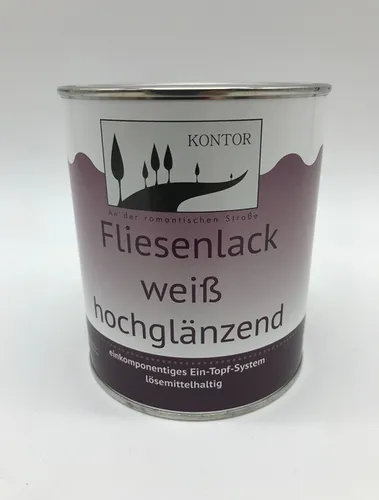 Fliesenlack RAL 9018 Papyrusweiß Fliesenfarbe Bad 0,75L