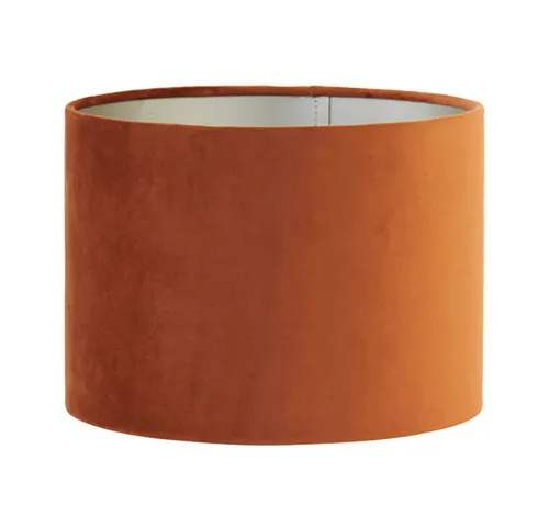 Dirk Davids Leuchten GmbH Lampenschirm Lampenschirm Zylinder in Velours Terracotta 40-40-30cm, Zeitlose Eleganz