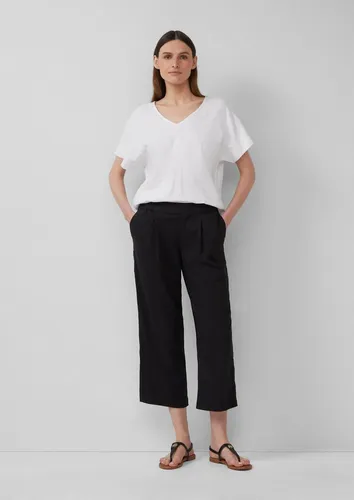 s.Oliver Culotte Hose Culotte aus Leinenmix im Relaxed Fit