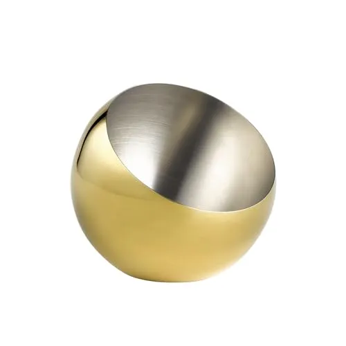 APS Schale -SPHERE- Ø 16 cm, H: 15 cm - Schalen & Schüsseln, elegante 18/8 Edelstahl Schale mit Gold-Look für stilvolle Präsentationen von Vorspeisen und Desserts.