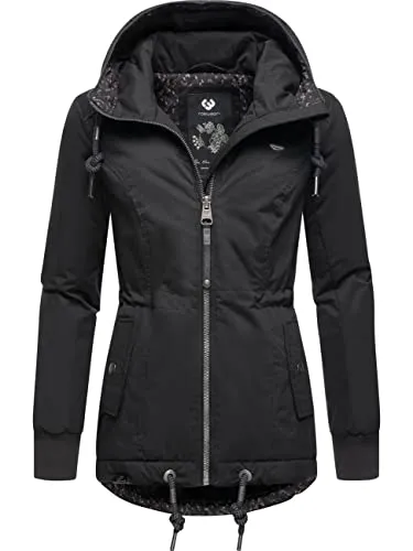 Ragwear Damen Winterjacke YM-Danka Black22 Gr. M - Funktionsjacke mit wasserdichtem Obermaterial und weichem Teddyfleece-Innenfutter für optimalen Komfort in der kalten Jahreszeit. Ideal für Stadt und Outdoor-Aktivitäten.