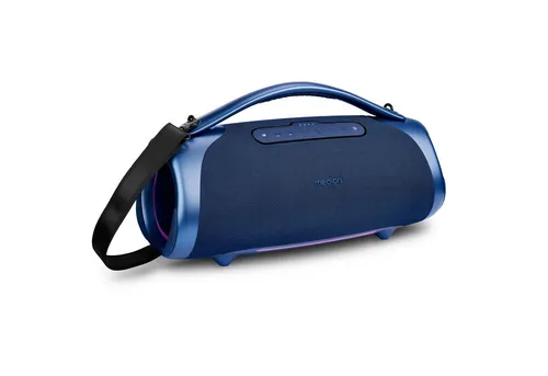 Medion Outdoor-BT-Speaker XL blau (Md43768) - Musikanlagen mit 100 W RMS und Bass-Boost-Funktion für kraftvollen Sound beim Outdoor-Party