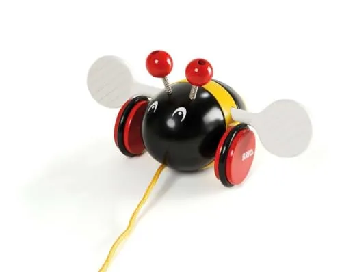 BRIO® Nachziehspielzeug Wilde Hummel 30165 - Gesellschaftsspiel ab 12 Monaten, fördert die motorischen Fähigkeiten und sorgt für viel Spielspaß beim Nachziehen.