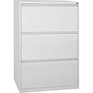Gürkan Hängeregistraturschrank grau mit 3 Schubladen - Büroschränke mit praktischen 3 Schubladen für optimale Dokumentenorganisation und Platzersparnis – ideal für jedes Büro.