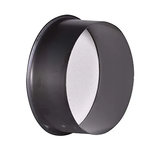 FIREFIX O120/K Blauglanzblech Ofenrohrkapsel/Wandfutterdeckel, ø 120 mm-für 0,6 mm Starke Ofenrohre, gebläut