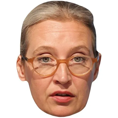 Alice Weidel (Glasses) Maske aus Karton