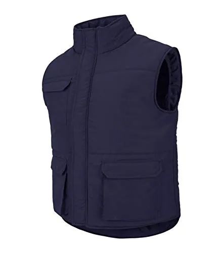 Velilla 205901 Gepolsterte Weste mit mehreren Taschen, Marineblau, Größe S