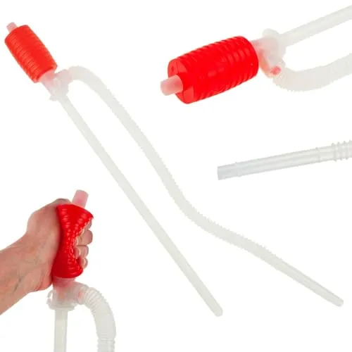 HANDPUMPE ZUM ABLASSEN VON KRAFTSTOFFFLÜSSIGKEITEN,Manuelle Umfüllpumpe, Ölpumpe, Saugpumpe mit Siphon, Universal-Benzinpumpe, manuelle Umfüllpumpe für Öl, Siphon, für Benzin, Auto, Wasser