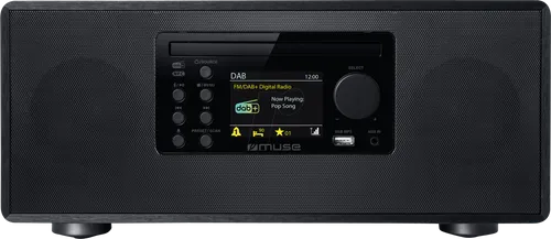 MUSE M-695 DBT - DAB+ Radio CD/Bluetooth/USB - Vielseitiges Bluetooth Micro-System mit DAB+/FM-Radio, CD-Player und USB-Anschluss. Genießen Sie Ihre Lieblingsmusik mit 60 W Leistung und TFT-LCD-Farbbildschirm.