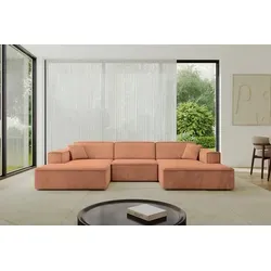 ALTDECOR Ecksofa IREA-U1-v4 in orange von ALTDECOR