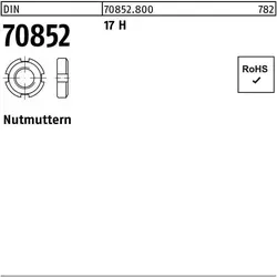 Nutmutter DIN 70852 M 65 x 1,5 17 H - Hochwertige Nutmutter für sichere Befestigungen, ideal für Maschinenbau und Konstruktionen.