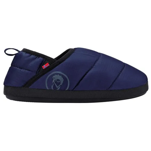 Trollkids Kids Hut Mule 30, navy - Wanderschuhe für Kinder, besonders warm wattiert mit rutschhemmender Gummisohle – ideal für Haus und Hütte!