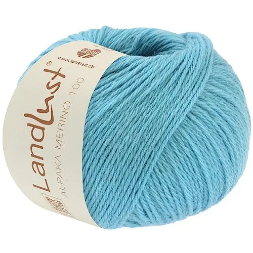 LandLust Alpaka Merino 100 334 - Azurblau