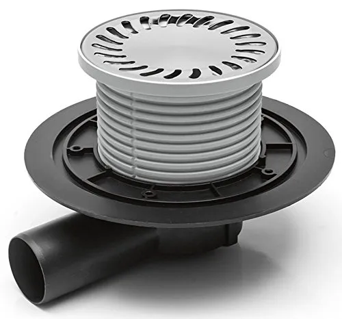 chudej Duschablauf Badablauf Edelstahlrost rund 137 mm DN 50 (381 C)