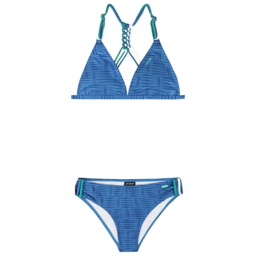 Protest - Kid's PRTFimkes Triangle Bikini in Blau (Gr. 152) - Modischer Triangel-Bikini für Mädchen in Blau, Größe 152. Bequem und ideal für den Schwimmbadbesuch. Hergestellt aus recyceltem Polyester für nachhaltigen Genuss. Entdecken Sie weitere Angebote von Protest!
