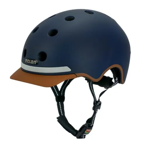 Tchibo Melon E-Series Fahrradhelm »Heaven & Earth« - XL/XXL - Dunkelblau - Fahrradhelm mit leistungsstarkem Front- und Rücklicht für optimale Sichtbarkeit bei Tag und Nacht, inkl. Fidlock Magnetverschluss und individueller Anpassung für maximalen Tragekomfort.
