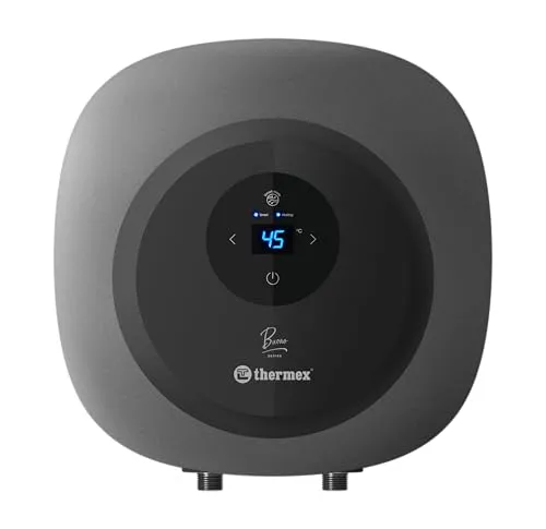 Thermex Buono Warmwasserspeicher 10 L Obertisch – Digitales Display, Temperaturregelung bis 80 °C, 1500 W, CE-zertifiziert, Energieeffizient, Modernes Design, inkl. Sicherheitsventil, Schwarz