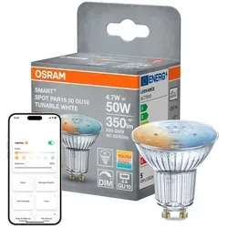 LEDVANCE LED-Strahlerform GU10/4,7 Watt/Energie F Glas