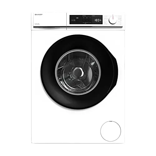 Sharp ES-W714IA-W1-DE Waschmaschine (7 kg / 1400 U/Min) mit LED Display, Inverter Motor, Überlaufschutz und AquaStop weiß
